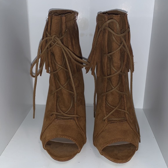 JustFab open toe booties - 8 - Picture 3 of 6